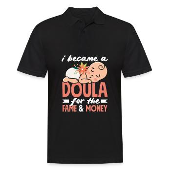 Doula Geschenk Doula Doulas - Männer Poloshirt - Schwarz - Vorne - Kai (181cm)