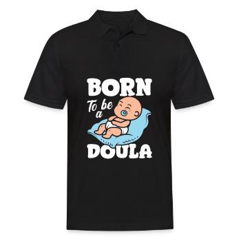 Doula Geschenk Doula Doulas - Männer Poloshirt - Schwarz - Vorne - Kai (181cm)