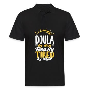 Doula Geschenk Doula Doulas - Männer Poloshirt - Schwarz - Vorne - Kai (181cm)