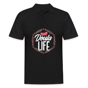 Doula Geschenk Doula Doulas - Männer Poloshirt - Schwarz - Vorne - Kai (181cm)