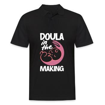 Doula Geschenk Doula Doulas - Männer Poloshirt - Schwarz - Vorne - Kai (181cm)