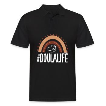 Doula Geschenk Doula Doulas - Männer Poloshirt - Schwarz - Vorne - Kai (181cm)