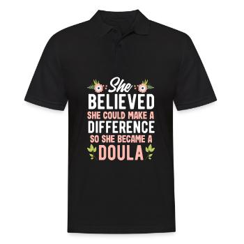 Doula Geschenk Doula Doulas - Männer Poloshirt - Schwarz - Vorne - Kai (181cm)