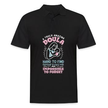 Doula Geschenk Doula Doulas - Männer Poloshirt - Schwarz - Vorne - Kai (181cm)
