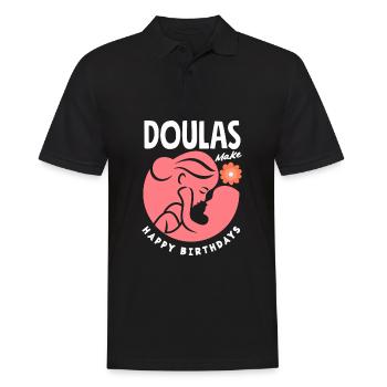 Doula Geschenk Doula Doulas - Männer Poloshirt - Schwarz - Vorne - Kai (181cm)