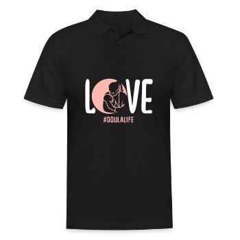 Doula Geschenk Doula Doulas - Männer Poloshirt - Schwarz - Vorne - Kai (181cm)
