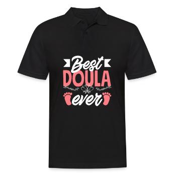 Doula Geschenk Doula Doulas - Männer Poloshirt - Schwarz - Vorne - Kai (181cm)