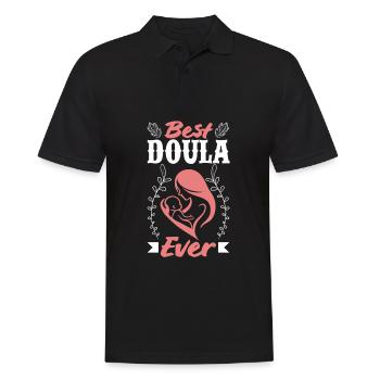 Doula Geschenk Doula Doulas - Männer Poloshirt - Schwarz - Vorne - Kai (181cm)