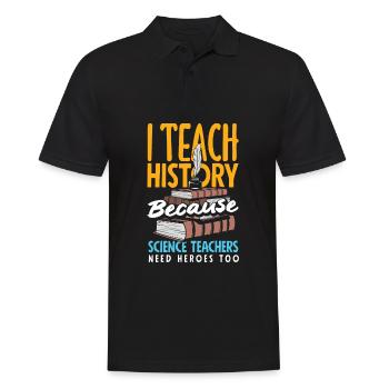 Lustiges Lehrer Lehrerinnen Geschenk - Männer Poloshirt - Schwarz - Vorne - Kai (181cm)