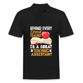 Lustiges Lehrer Lehrerinnen Geschenk - Männer Poloshirt - Schwarz - Vorne - Kai (181cm)
