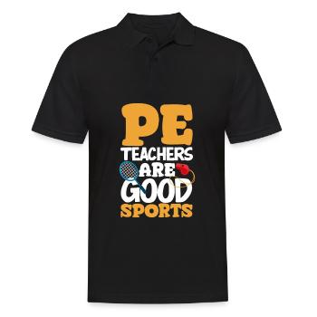 Lustiges Lehrer Lehrerinnen Geschenk - Männer Poloshirt - Schwarz - Vorne - Kai (181cm)