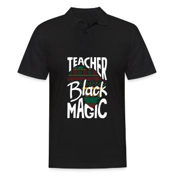 Lustiges Lehrer Lehrerinnen Geschenk - Männer Poloshirt - Schwarz - Vorne - Kai (181cm)