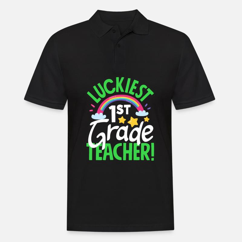 Lustiges Lehrer Lehrerinnen Geschenk - Männer Poloshirt - Schwarz