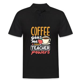 Lustiges Lehrer Lehrerinnen Geschenk - Männer Poloshirt - Schwarz - Vorne - Kai (181cm)