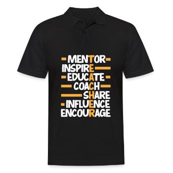 Lustiges Lehrer Lehrerinnen Geschenk - Männer Poloshirt - Schwarz - Vorne - Kai (181cm)