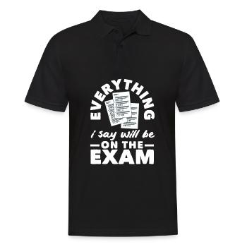 Lustiges Lehrer Lehrerinnen Geschenk - Männer Poloshirt - Schwarz - Vorne - Kai (181cm)