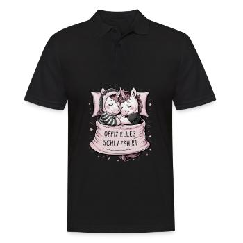 Chemise de nuit officielle Sweet Unicorn Couple - Polo Homme - noir - Devant - Kai (181cm)