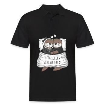 Chemise de nuit officielle Sweet Otter Couple - Polo Homme - noir - Devant - Kai (181cm)