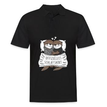 Chemise de nuit officielle Sweet Otter Couple - Polo Homme - noir - Devant - Kai (181cm)
