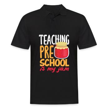 Lustiges Lehrer Lehrerinnen Geschenk - Männer Poloshirt - Schwarz - Vorne - Kai (181cm)