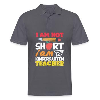 Lustiges Lehrer Lehrerinnen Geschenk - Männer Poloshirt - Anthrazit - Vorne - Nico (186cm)