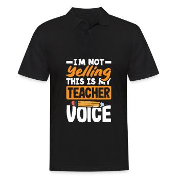 Lustiges Lehrer Lehrerinnen Geschenk - Männer Poloshirt - Schwarz - Vorne - Kai (181cm)