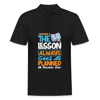 Lustiges Lehrer Lehrerinnen Geschenk - Männer Poloshirt - Schwarz - Vorne - Kai (181cm)