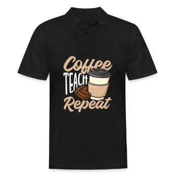Lustiges Lehrer Lehrerinnen Geschenk - Männer Poloshirt - Schwarz - Vorne - Kai (181cm)