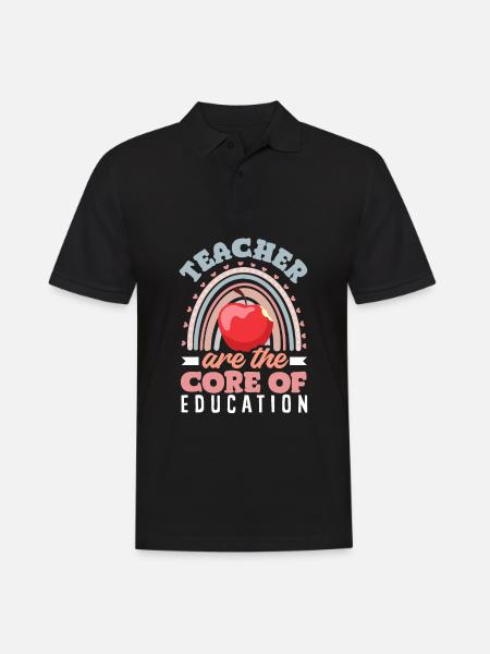 Funny Teacher Teacher Gift - Men's Polo Shirt - black