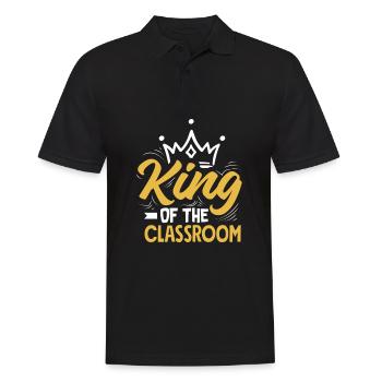 Lustiges Lehrer Lehrerinnen Geschenk - Männer Poloshirt - Schwarz - Vorne - Kai (181cm)