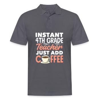 Lustiges Lehrer Lehrerinnen Geschenk - Männer Poloshirt - Anthrazit - Vorne - Nico (186cm)