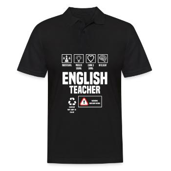 Lustiges Lehrer Lehrerinnen Geschenk - Männer Poloshirt - Schwarz - Vorne - Kai (181cm)