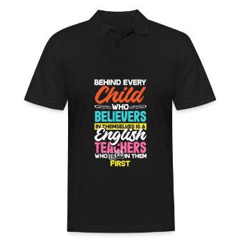 Lustiges Lehrer Lehrerinnen Geschenk - Männer Poloshirt - Schwarz - Vorne - Kai (181cm)