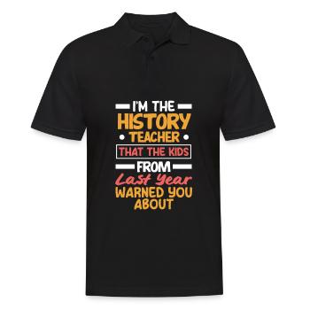 Lustiges Lehrer Lehrerinnen Geschenk - Männer Poloshirt - Schwarz - Vorne - Kai (181cm)