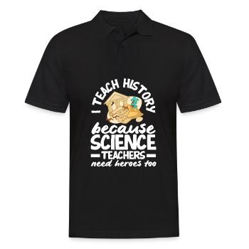 Lustiges Lehrer Lehrerinnen Geschenk - Männer Poloshirt - Schwarz - Vorne - Kai (181cm)