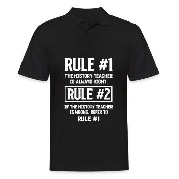 Lustiges Lehrer Lehrerinnen Geschenk - Männer Poloshirt - Schwarz - Vorne - Kai (181cm)