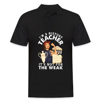 Lustiges Lehrer Lehrerinnen Geschenk - Männer Poloshirt - Schwarz - Vorne - Kai (181cm)