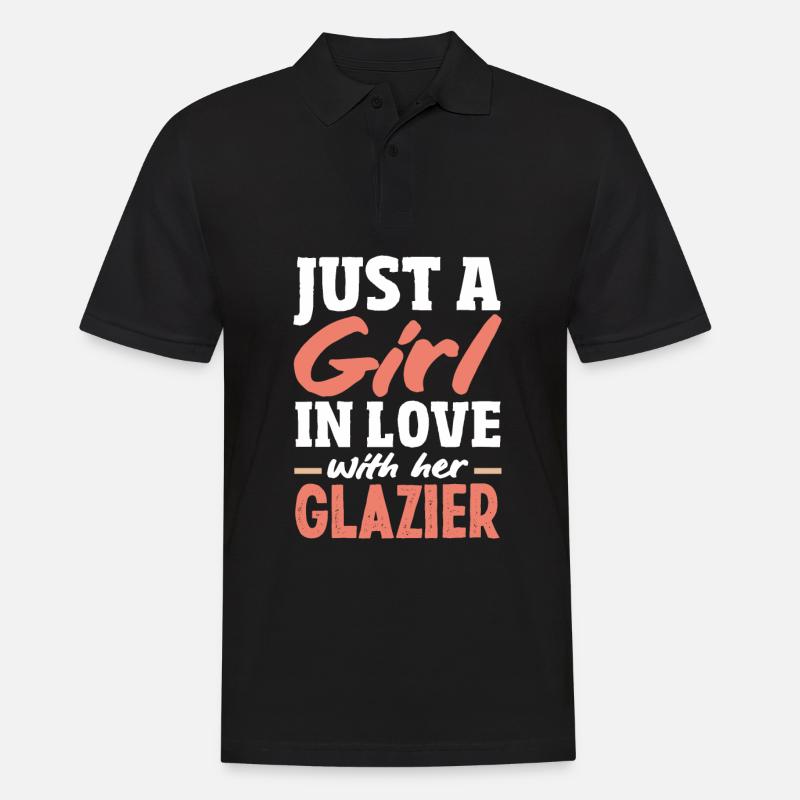 Glaser Geschenk - Männer Poloshirt - Schwarz
