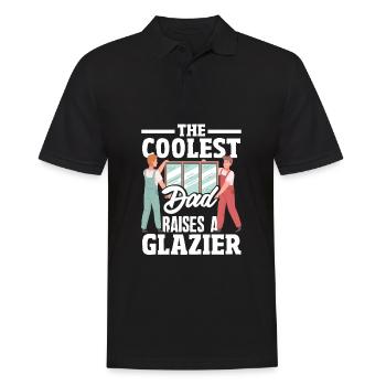 Glaser Geschenk - Männer Poloshirt - Schwarz - Vorne - Kai (181cm)