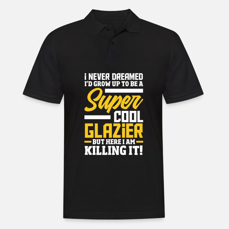 Glaser Geschenk - Männer Poloshirt - Schwarz