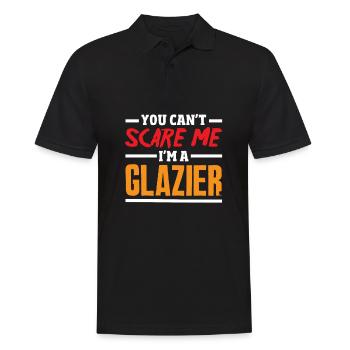 Glaser Geschenk - Männer Poloshirt - Schwarz - Vorne - Kai (181cm)