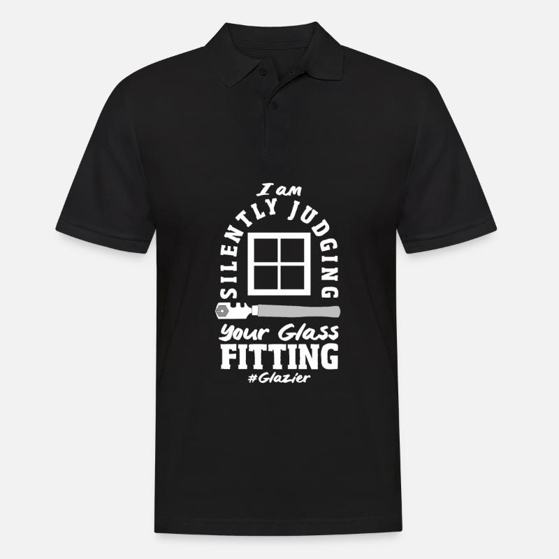 Glaser Geschenk - Männer Poloshirt - Schwarz