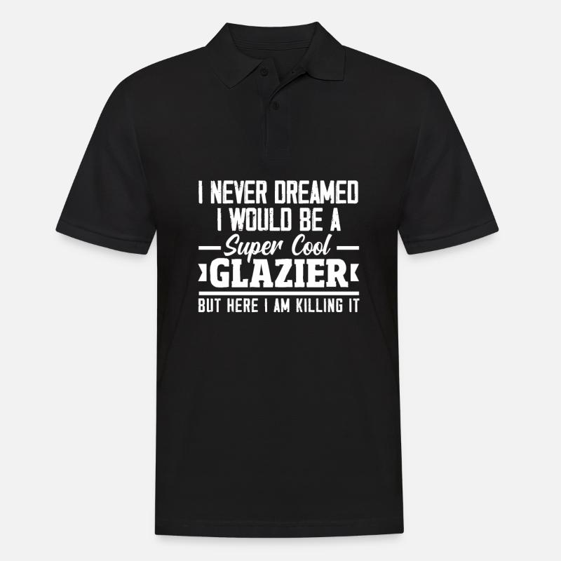 Glaser Geschenk - Männer Poloshirt - Schwarz