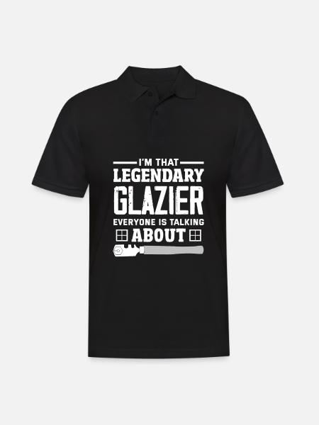 Glaser Geschenk - Männer Poloshirt - Schwarz