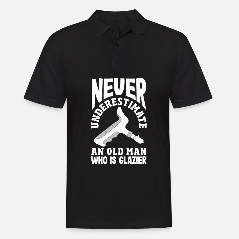 Glaser Geschenk - Männer Poloshirt - Schwarz