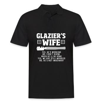 Glaser Geschenk - Männer Poloshirt - Schwarz - Vorne - Kai (181cm)