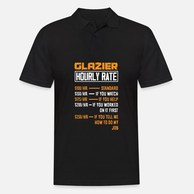 Glaser Geschenk - Männer Poloshirt - Schwarz