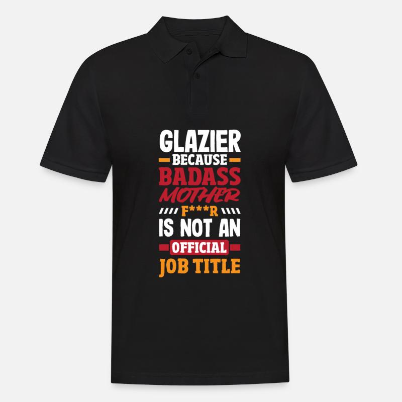 Glaser Geschenk - Männer Poloshirt - Schwarz