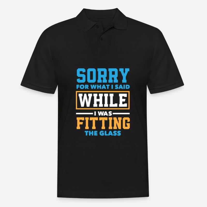 Glaser Geschenk - Männer Poloshirt - Schwarz
