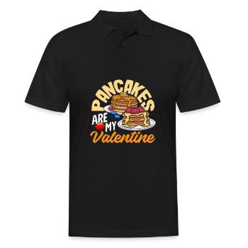 Cadeau drôle d’amateur de crêpes - Polo Homme - noir - Devant - Kai (181cm)